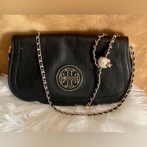 Luxury Rhinestones Replacement
Adjustable Chain Shoulder Bag Strap Black/Gold